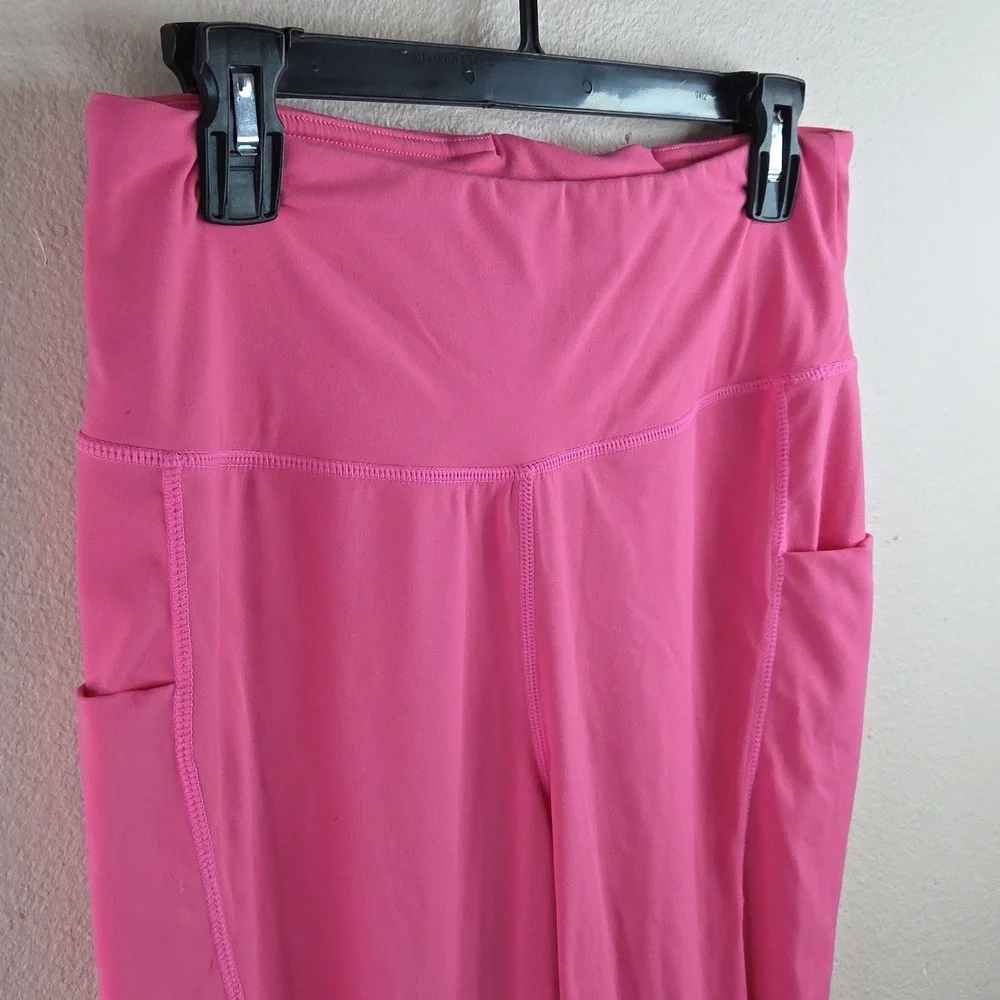 Baleaf Womans Leggings LARGE Hot Pink 80 nylon 20Spandex EUC - Picture 3 of 16